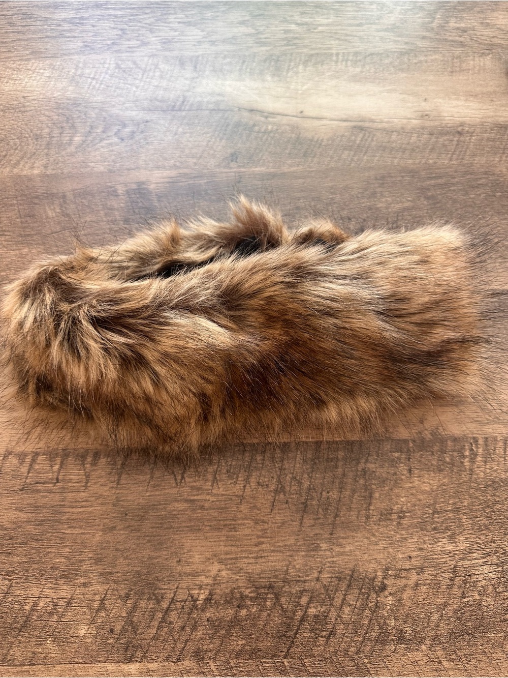 Faux Fur Headband in Brown